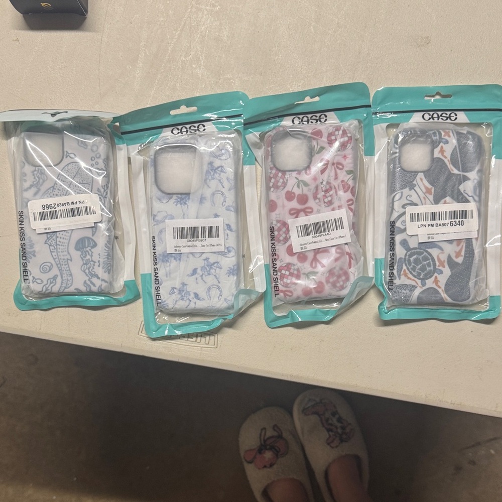 CASE Patterned Silicone Phone Case - Blue, Pink, Gray (Packaged)